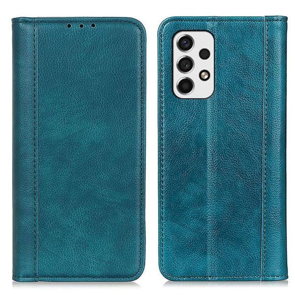 Äkta läder Samsung Galaxy A53 5G fodral med magnetisk stängning