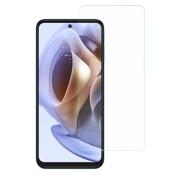 AMORUS skærmbeskytter af hærdet glas med buet kant til Motorola Moto G41 / G31