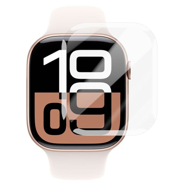 RURIHAI Apple Watch Series 10 46 mm skjermbeskytter 3D UV Liquid High Aluminium-Silicon Glass Film