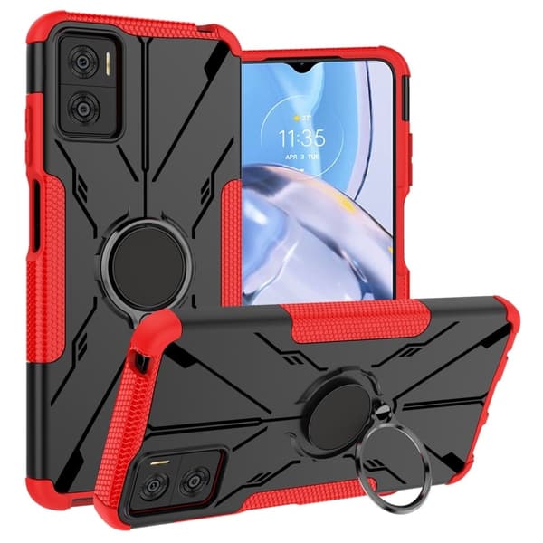 Magneettilevyllä varustettu potkulaudan suojus Motorola Moto E22 / E22i - Punainen