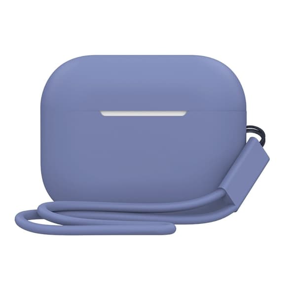 2,0 mm AirPods Pro 2 silikoneetui med rem - Grå Blå