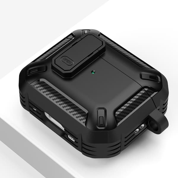 AirPods Pro 2 beskyttelsesetui med karabinhage - Grå