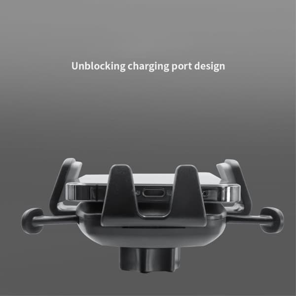 Universal telefonhållare med dubbla clips - Svart