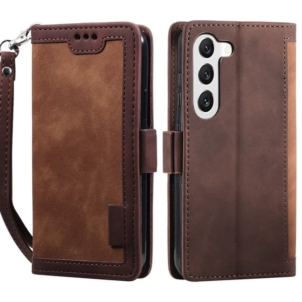 Suburbian läder Samsung Galaxy S23 Plus fodral - Brun