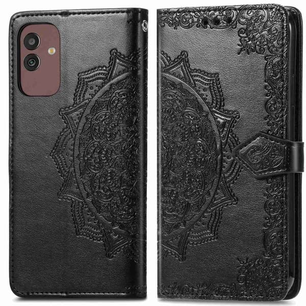 Mandala Samsung Galaxy M13 5g Läppäkotelo - Musta