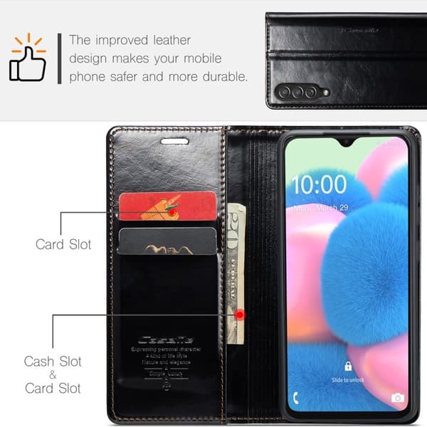CaseMe Samsung Galaxy A50s / A50 / A30s Smooth Fodral - Svart