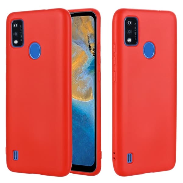 Matte Liquid silikone cover til ZTE Blade A51 - Rød