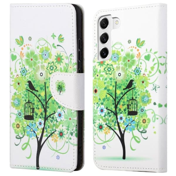 Wonderland Samsung Galaxy S23 Flip Etui - Grønt Træ