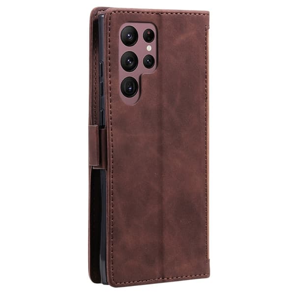 Suburbian läder Samsung Galaxy S23 Ultra fodral - Brun