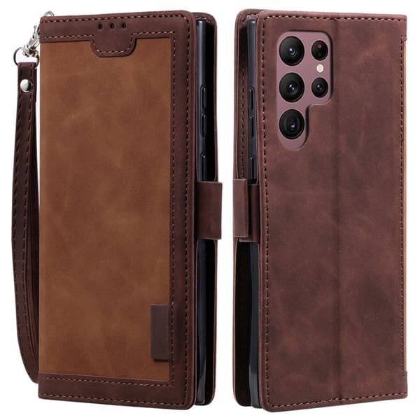 Suburbian läder Samsung Galaxy S23 Ultra fodral - Brun