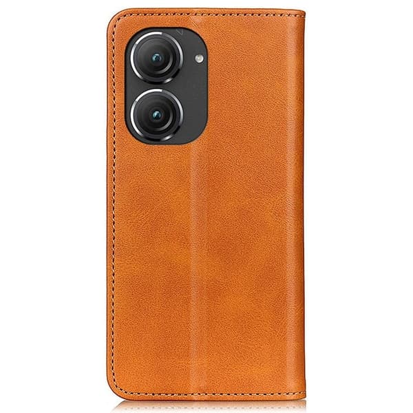 Äkta läder Asus Zenfone 9 fodral - Brun