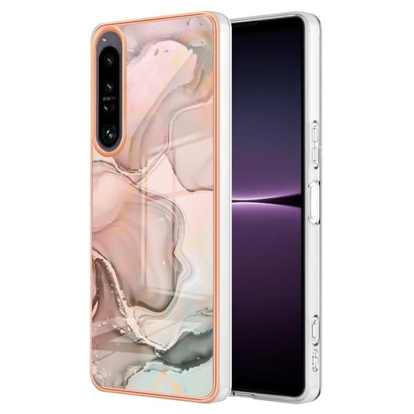 Marmormotiv Sony Xperia 1 IV skal - Rosa