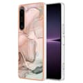 Miniatyrbild 1 av 2: Marmormotiv Sony Xperia 1 IV skal - Rosa