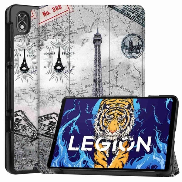 Lenovo Legion Y700 läderfodral med trefaldigt mönster - Torn