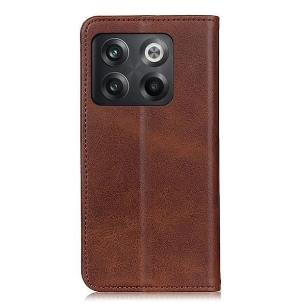 Äkta läder OnePlus Ace Pro / OnePlus 10T fodral - Brun