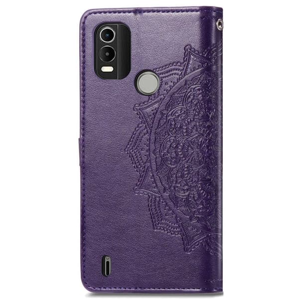 Mandala läder Nokia C21 Plus fodral - Lila