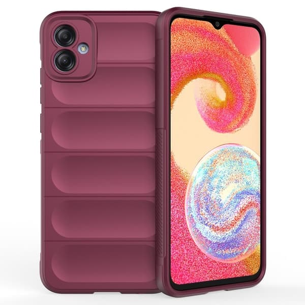 Mjukt greppformat Samsung Galaxy A04e skal - Röd