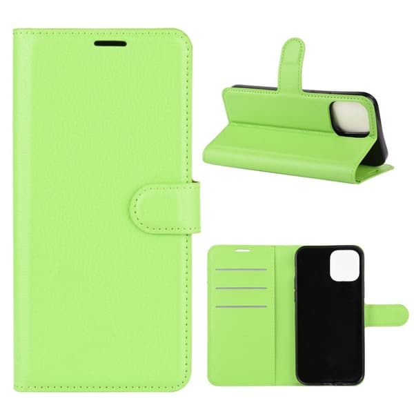 Classic iPhone 12 Pro / iPhone 12 flip etui - Grønn