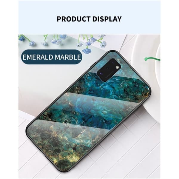 Fantasy Marmor Samsung Galaxy A41 skal - Smaragd