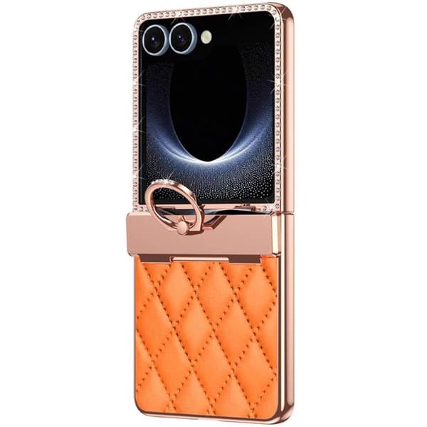 Rhombus Bling skal Samsung Galaxy Z Flip 7 - Hermes Orange