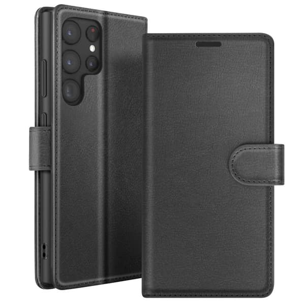 Plånboksfodral för Samsung Galaxy S22 Ultra Stöd och Flik Zanaé Svart