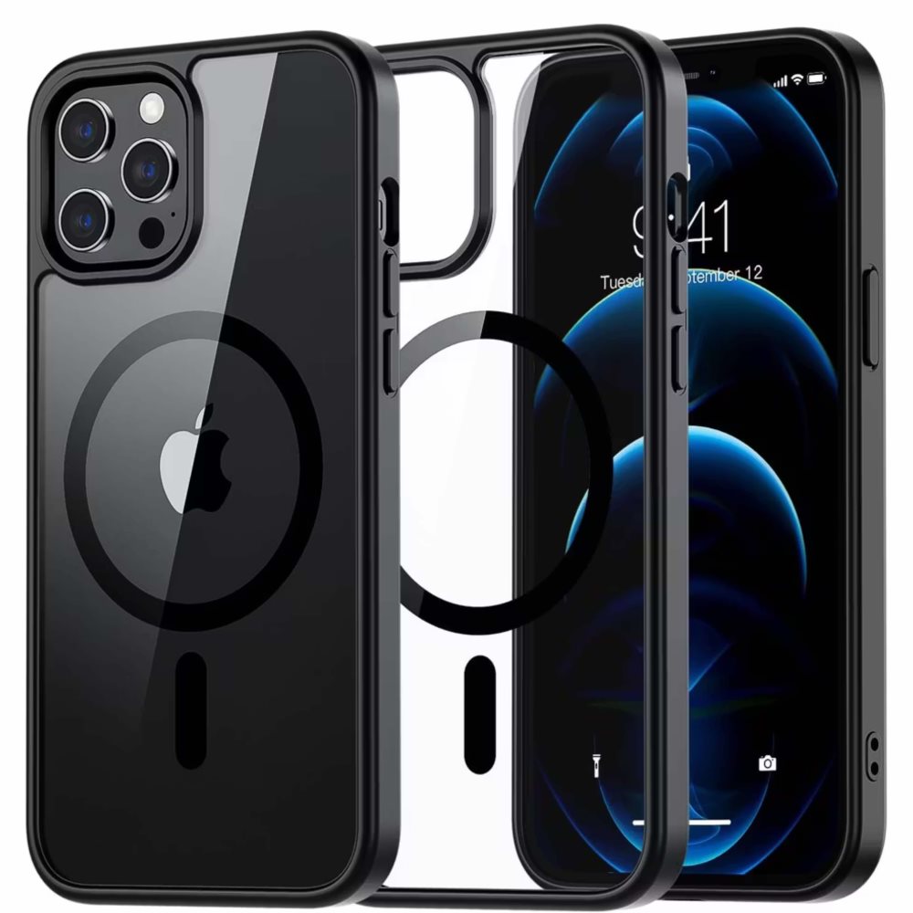 iPhone 12 Pro Max Svart Magsafe Skal