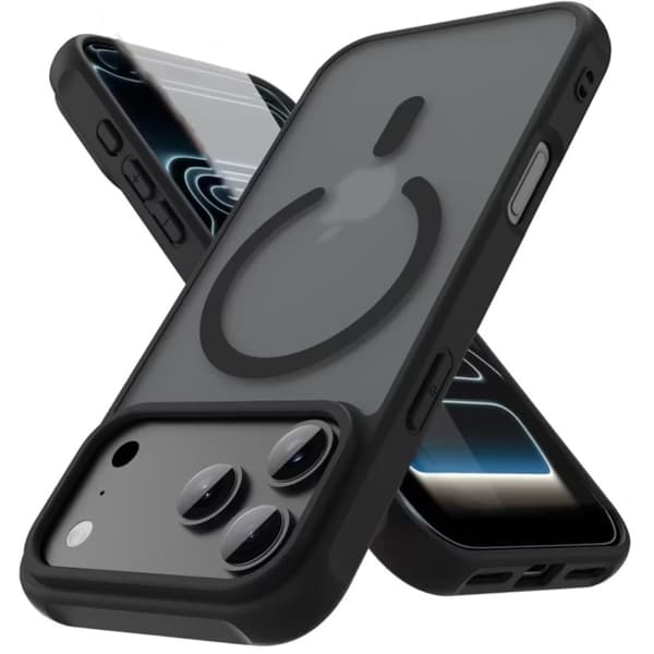 iPhone 17 Pro Max Matt Svart MagSafe Skal – Stöttåligt & Trådlös Laddning