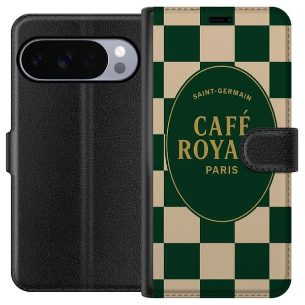 Google Pixel 10 Pro XL Lompakkokotelo Vintage kahvila juliste Pariisin ...