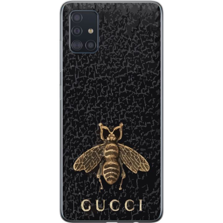 Samsung Galaxy A51 Gennemsigtig cover Gucci plakat bi logo luksus
