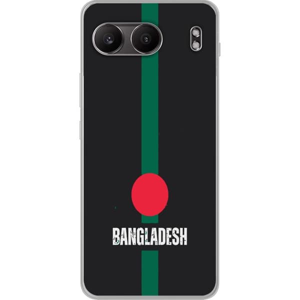 OnePlus Nord 4 Genomskinligt Skal Bangladesh flagga i grönt med röd ...