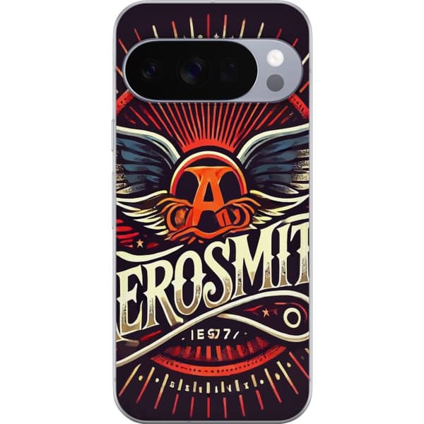 Google Pixel 10 Pro XL Genomskinligt Skal Aerosmith logga i rött och ...