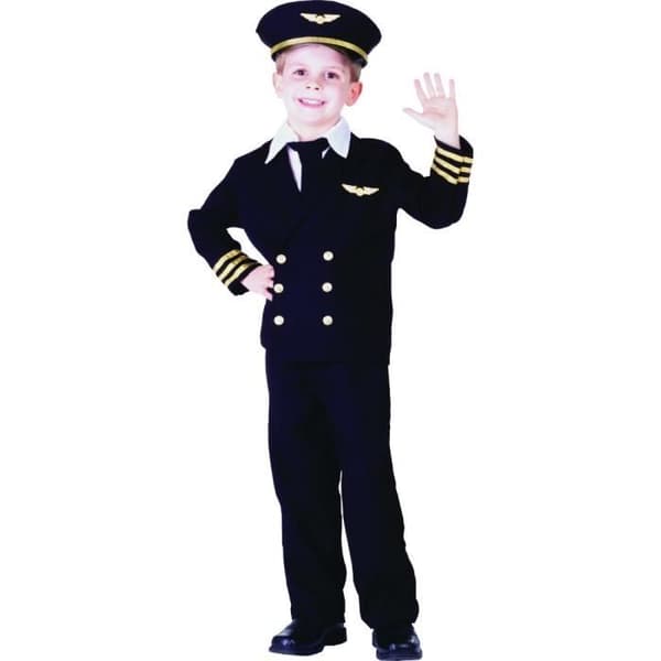 Klä upp America Little Boy Pilot Jacka Kostym Set - 365-L