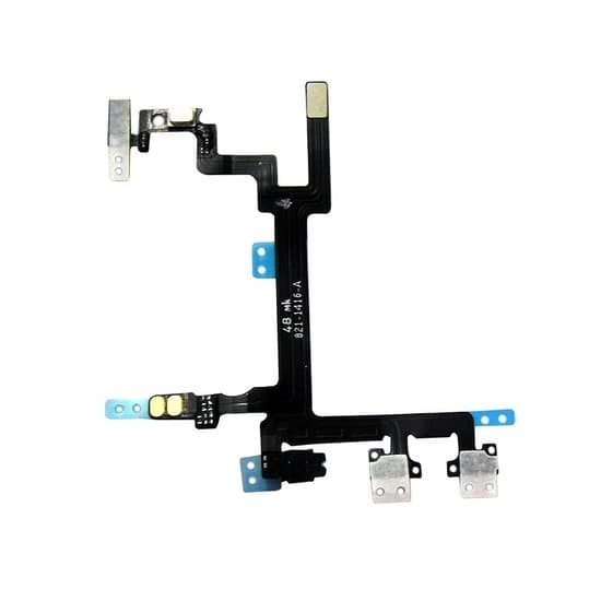 iPhone 5 Power og volumen knap flex kabel med metal beslag