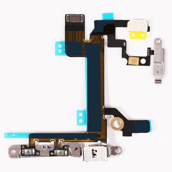 iPhone 5s Ström- och volymknappskabel med metallfästen