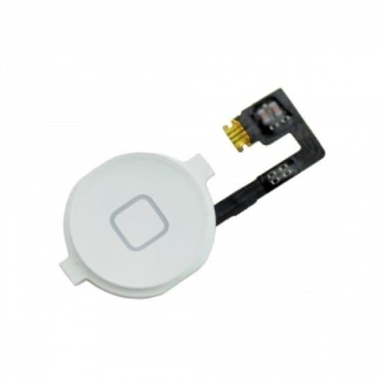iPhone 4 hemknapp vit med flex -kaapeli
