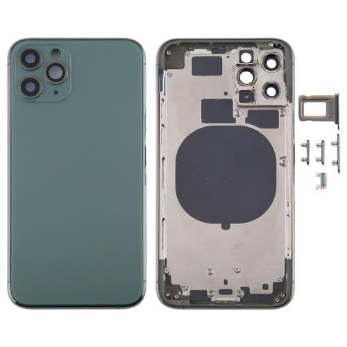 iPhone 11 Pro Max Ryg komplet med ramme - Grøn