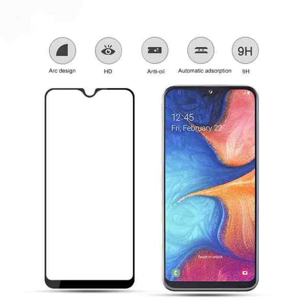 Heltäckande härdat glas till Samsung A20E