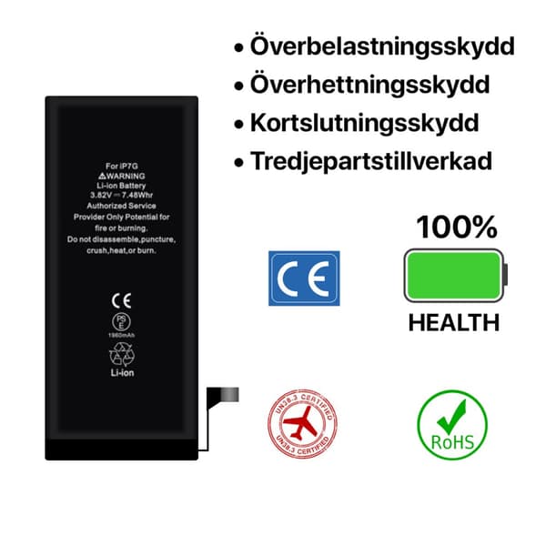 iPhone 7 Batteri Med Tejp