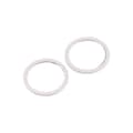 Miniatyrbild 1 av 2: iPhone 12 Mini Linsskydd med Metallram - Vit (2-pack)
