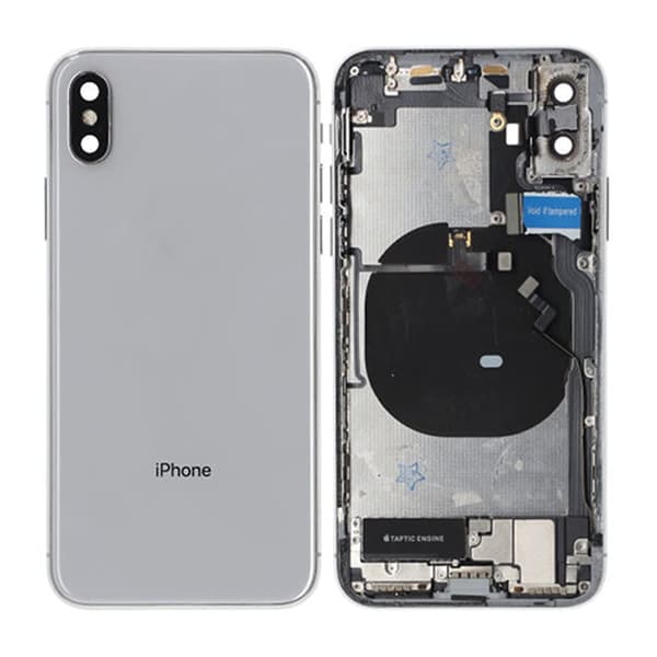 iPhone X Baksida med Komplett Ram - Vit