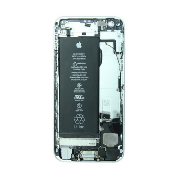 iPhone 6S Baksida med Komplett Ram med Batteri - Silver (Begagnad)