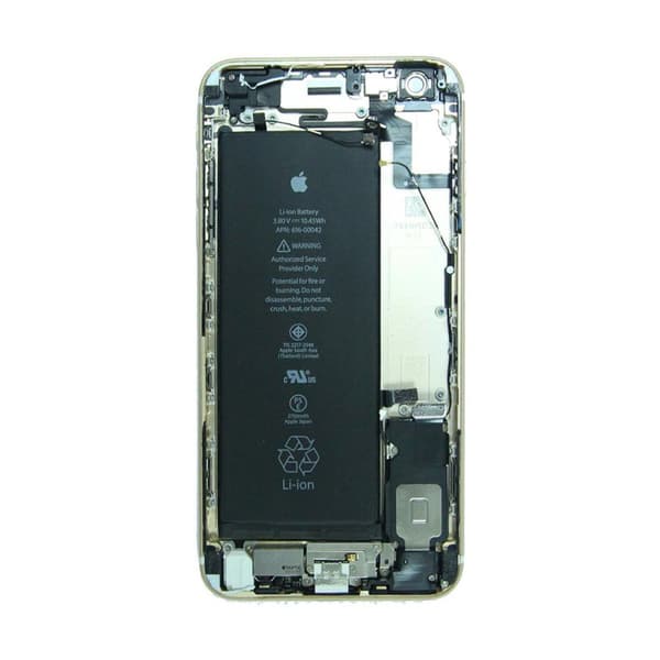 iPhone 6S Plus Baksida med Komplett Ram med Batteri - Guld (Begagnad)