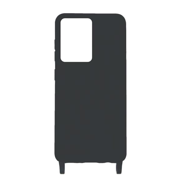 Samsung Galaxy S20 Ultra Silikonskal med Rem/Halsband - Svart