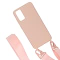 Miniatyrbillede 4 af 6: Samsung Galaxy S20 Silikonskal med Rem/Halsband - Rosa