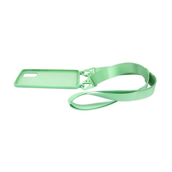 Samsung Galaxy S20 Silikonskal med Rem/Halsband - Grön
