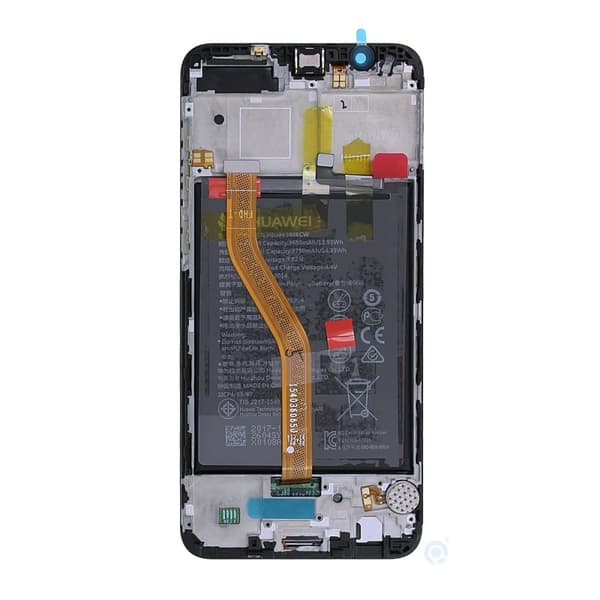 Huawei Honor View 10 Skärm med LCD Display med Batteri Original - Svart