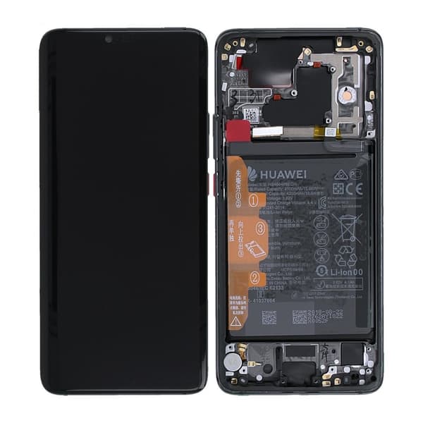 Huawei Mate 20 Pro Skärm med LCD Display med Batteri Original - Svart