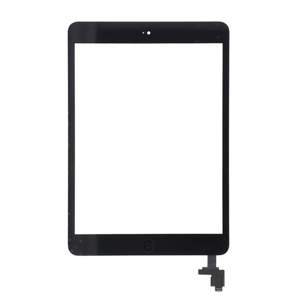 iPad Mini/Mini 2 Glas med Touchskärm med Hemknapp Flexkabel OEM - Svart