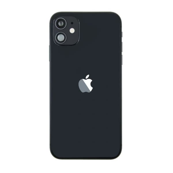 Original iPhone 11 Komplett Baksida Med Alla Flex Kablar - Svart
