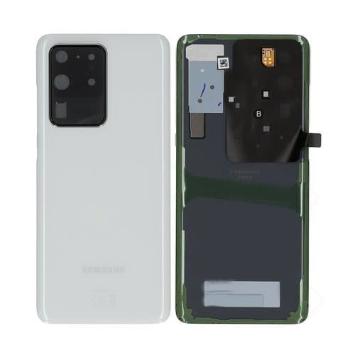 Samsung Galaxy S20 Ultra Baksida Med Tejp - Vit